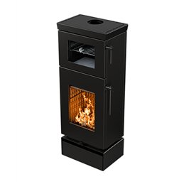 Wood stove with oven Thermorossi Zen O 7.7 Kw