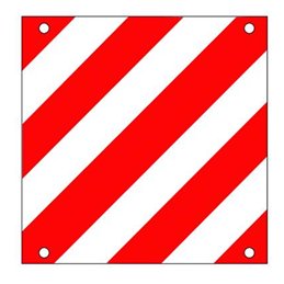 Aluminum signal sign 500X500 PROJECTING LOADS APPROVED