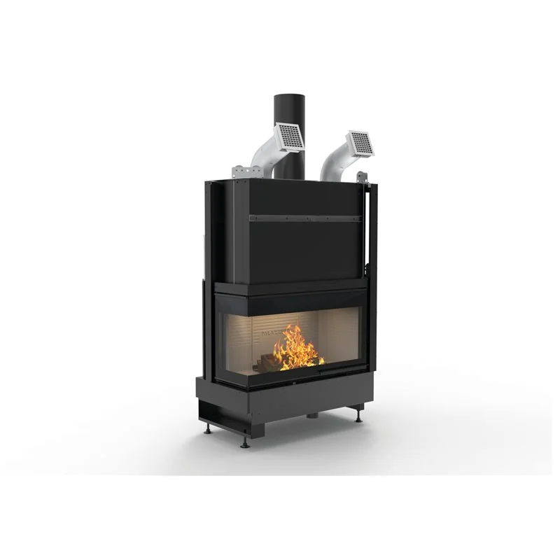PALAZZETTI Ecomonoblocco wood-burning fireplace WTX 90 Air corner 5 STARS