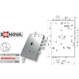 Serratura elettronica per porta blindata Mottura 89XL11W790 per