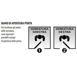 Serratura porta blindata Mottura 89.8596TO/Q triplice 1/2g