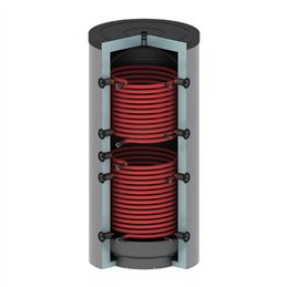 Serbatoio accumulo termico inerziale con serpentine 300 LT KS