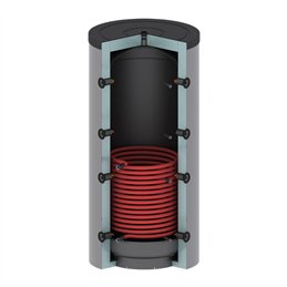 Serbatoio accumulo termico inerziale con serpentine 400 LT KS
