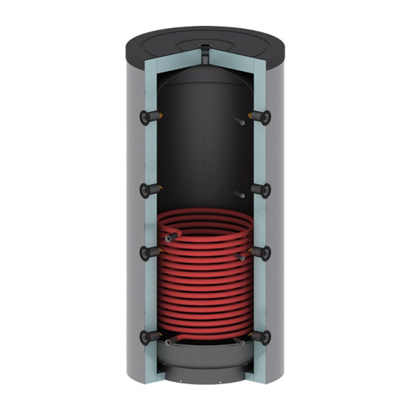 Inertial thermal storage tank with coils 1000 LT KS