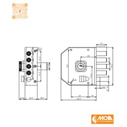 MOIA JA422 side safety lock with punched key