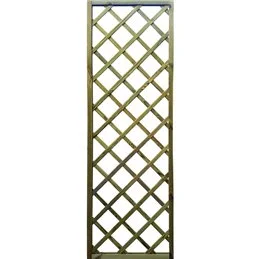 Pannello grigliato in legno rettangolare 180x 60 cm. foro 9x9