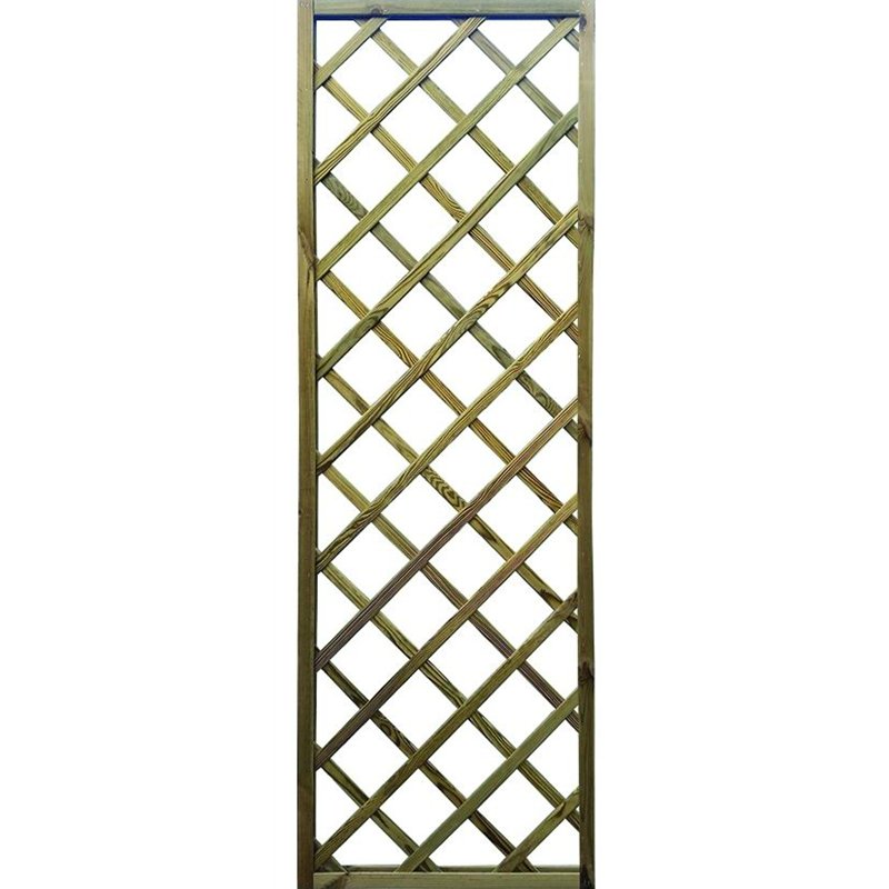 Pannello grigliato in legno rettangolare 180x 60 cm. foro 9x9