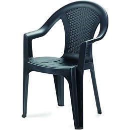 PP chair with armrests ISCHIA 54x46x81cm anthracite