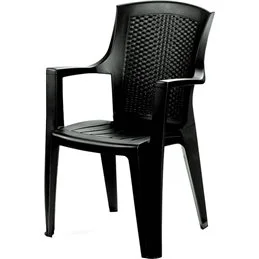 PP chair with armrests EDEN 55x60x91hcm anthracite