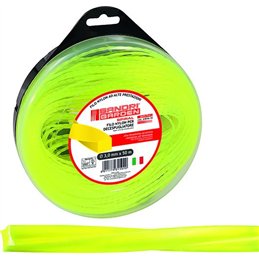 Filo in nylon per decespugliatore sez. spirale d.3.0mm 50 mtl.