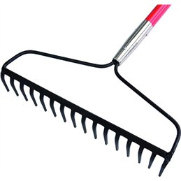 Rake with handle SG-R50 SandriGarden 16 teeth 168cm