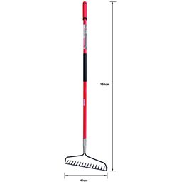 Rastrello c/manico SG-R50 SandriGarden 16 denti 168cm