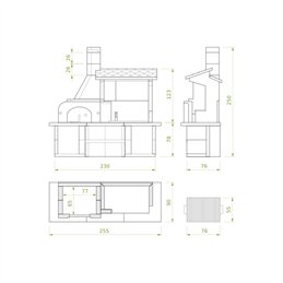 Barbecue Palazzetti ANTILLE 2 con FORNO