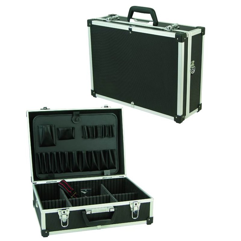 Vigor BLACK Electrician's Case in Empty Aluminum 40545-05