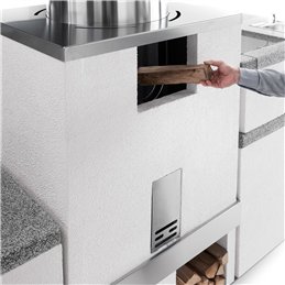 Concrete wood burning module for barbecue 803005760 Palazzetti