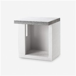 Modulo ripostiglio 70cm in cemento per barbecue Palazzetti