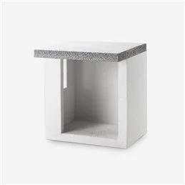 Modulo ripostiglio 70cm in cemento per barbecue Palazzetti