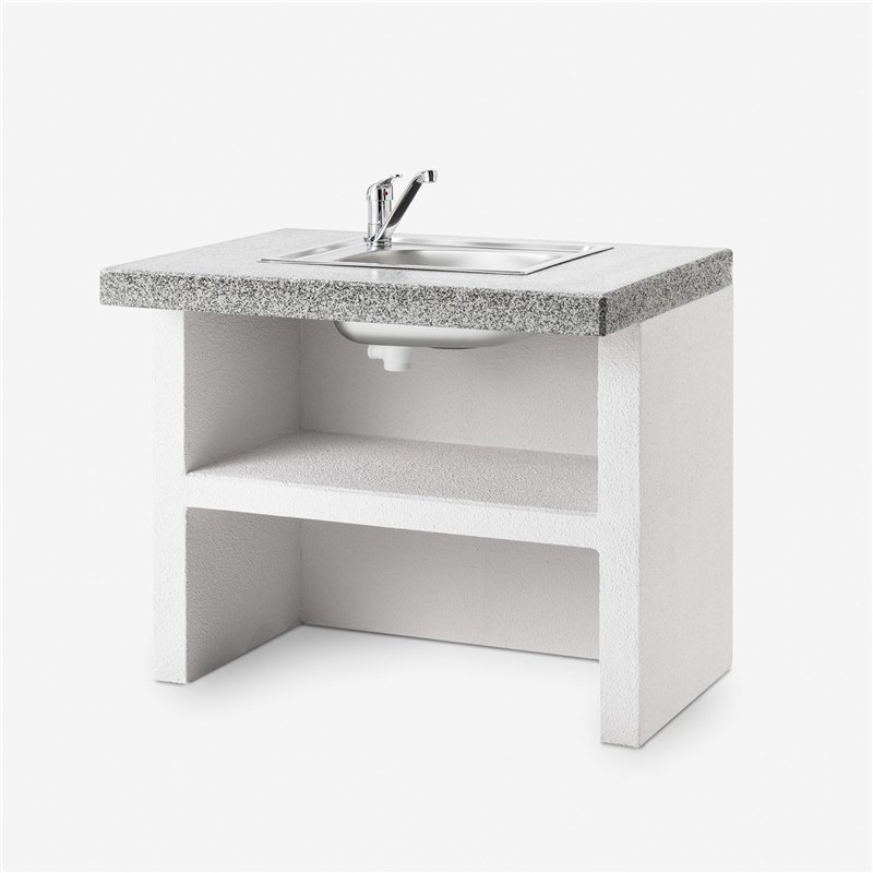 90cm concrete sink module for Palazzetti barbecue