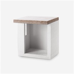70cm Concrete Storage Module for Palazzetti Barbecues