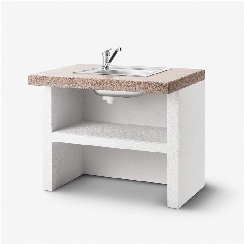 90cm concrete sink module for Palazzetti barbecue