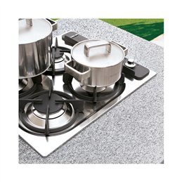 90cm 2-burner gas stove module in concrete for Palazzetti