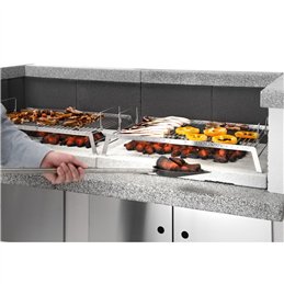 Double Concrete Countertop Barbecue for Palazzetti Barbecues