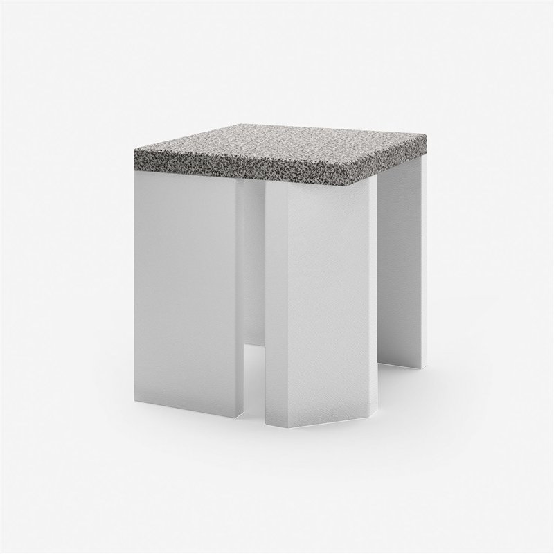 70cm concrete corner module for Palazzetti barbecue