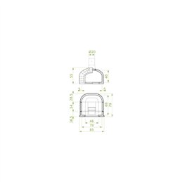 Palazzetti GHIOTTONE SMALL outdoor oven