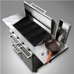 Griglia barbecue a gas ALAIN Palazzetti in acciaio INOX