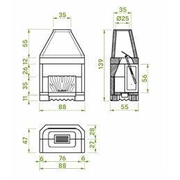 Focolare patio Palazzetti 78 R