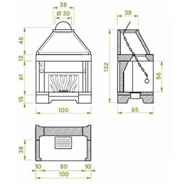 Focolare patio Palazzetti 86 R