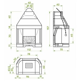 Focolare patio Palazzetti 96 R
