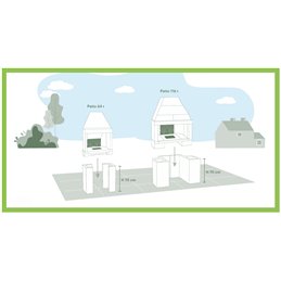 Support module for Palazzetti Patio Fireplace