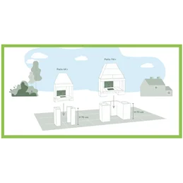 Support module for Palazzetti Patio Fireplace