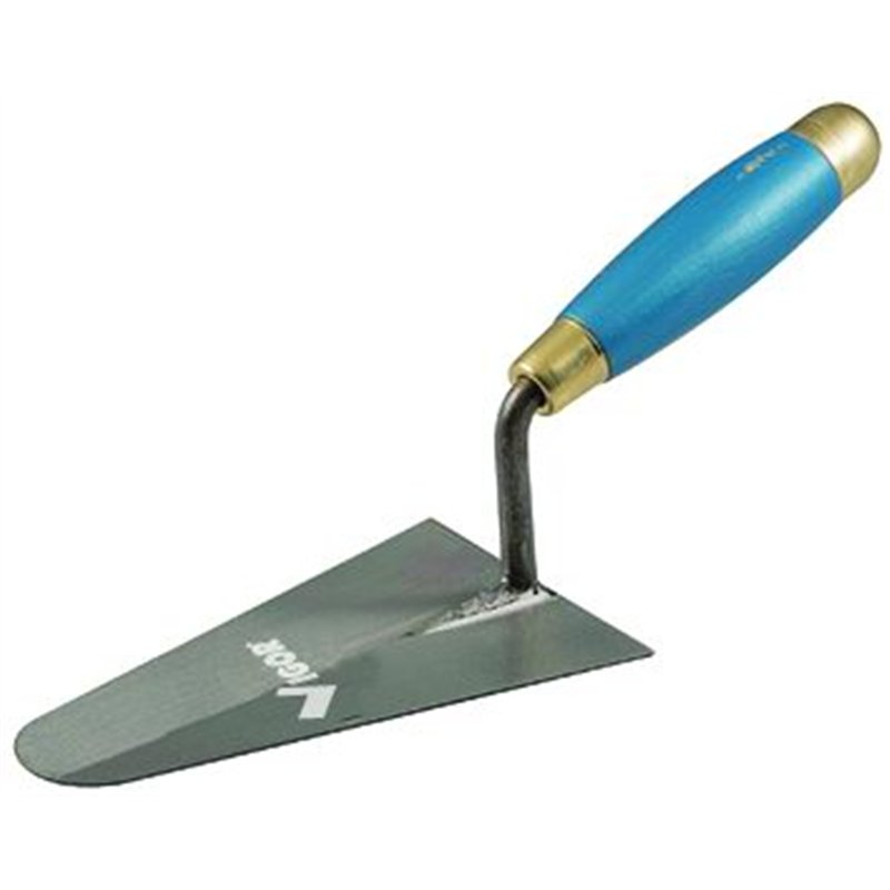 VIGOR 59568 round tip trowel with wooden handle