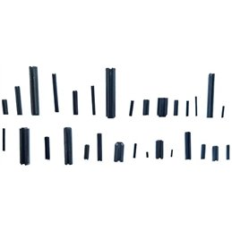 Assortimento spine elastiche HU-FIRMA 04690-05 120 pezzi