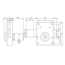 Lock Mottura 34.351 int.Knob