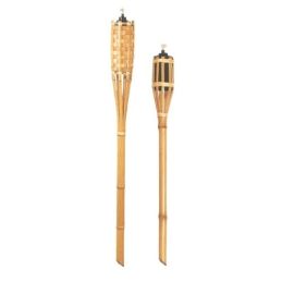 Bamboo garden torches for lemongrass oil