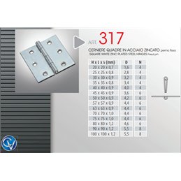HINGES 317/ 25(1P) SQUARE 57X57