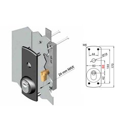 Anti-tear plate for DISEC DN129PD-1AN overhead shutter lock