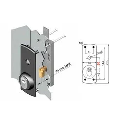 Anti-tear plate for DISEC DN129PD-1AN overhead shutter lock