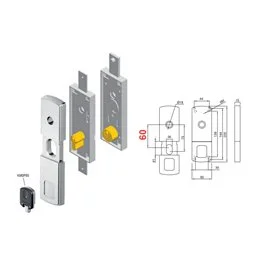 Magnetic key protection for DISEC MG812 overhead shutter