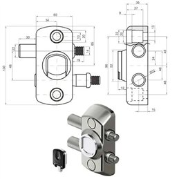 Magnetic key protection for garage and shutters DISEC MG710-Y