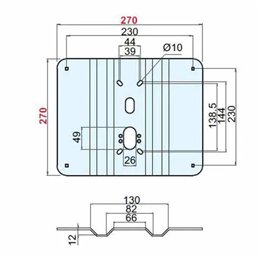 Reinforcement of corrugated plate for DISEC A2479 270x270