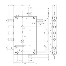 Serratura porta blindata SERRABLINDA Mottura 64.568 triplice
