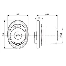 Pomolo elettronico b-MOTO Mottura BMP01