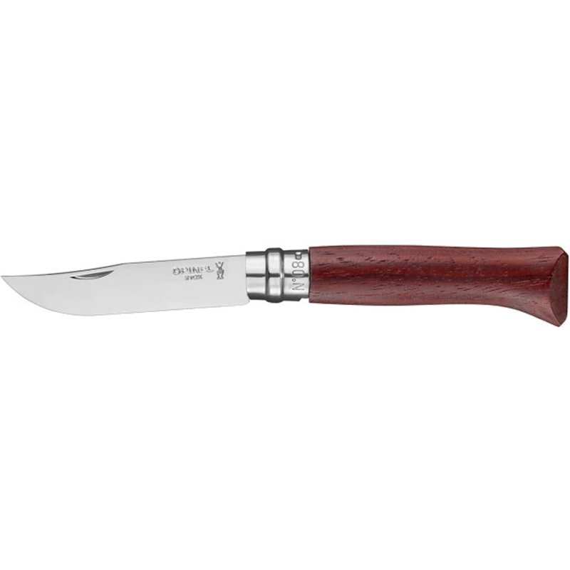 Coltello Opinel Virobloc Lusso manico in Padouk lama Inox