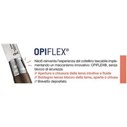Coltello Opinel néo6 Opiflex Olivo lama in acciaio Inox