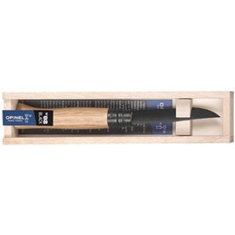 Opinel Virobloc N.8 VRI Black Edition Oak Knife in Wooden Box