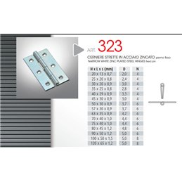 323/ 20 NARROW HINGES